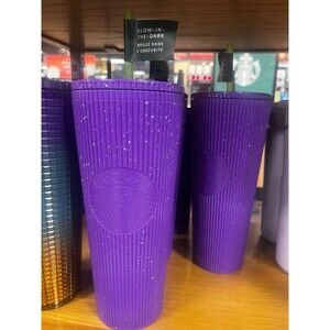 Starbucks halloween 2024 glow in the dark purple tumbler